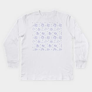 traveling doodle Kids Long Sleeve T-Shirt